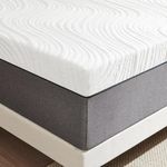 Twirest Mattresses, 20cm Double Mattresses with Memory Foam and Anti-mite, Breathable, Removable Carved Cover, Mattress in a Box, Edges Support for Sleep Supportive(135x190x20cm)