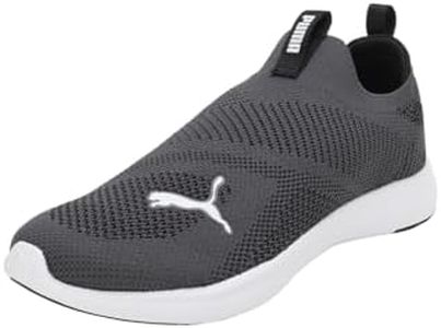 Puma Mens Softride Gush Black-White-Dark Coal Running Shoe - 9 UK (31059101)