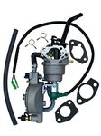 YAMAKATO 389cc 420cc Tri Dual Generator Carburetor Gas to LPG CNG Conversion Kit OEM for Fuel Generac Predator Champion Duromax Honda etc. 459cc 338cc 301cc GX270 GX340 GX390 Manual