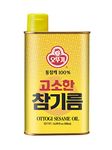 OTTOGI 100% Pure Premium Roasted Sesame Oil, Toasted to Perfection, Traditional Korean Style Oil, 500ml (16.90 fl oz)