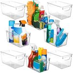 ClearSpace Clear Plastic Storage Bins – Perfect Kitchen Organization and Storage or Pantry Storage – Fridge Organizer, Pantry Organization and Clear Storage Bins, Cabinet Organizers