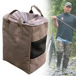 Wader Boot Shoe Bag for Fishing Hunting - 600D Outdoor Tall Boot Organizer Storage, 12" Lx9 Wx16 H