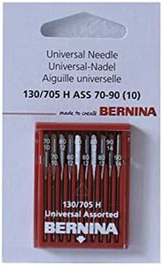 Generic Assort Pack of 10 bernina Universal Sewing Machine Needles, Steel