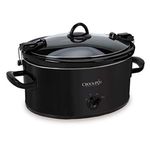 Crock-Pot SCCPVL600-B Cook 'N Carry Oval Manual Slow Cooker, 6-Quart, Black