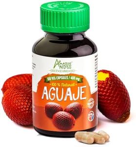 Aguaje Capsules l Buriti 100 Vegan Pills l Female Health Supporter and Hormone Balancer l Wild Harvested in Peru and sustainably sourced l Non GMO and Gluten Free l Amazon Andes