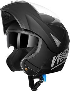 Westt Motorcycle Helmets Modular Motorcycle Helmet for Adults Motorbike Helmet Atv Helmet with Dual Visor for Men & Women Full Face Helmet Flip Up Motorcycle Helmet DOT Approved