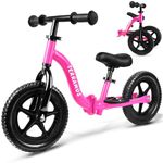 TERRAMUS Toddler Balance Bike 2 Year Old, Age 24 Months to 5 Years Old, Early Learning Interactive Push Bicycle with Steady Balancing Adjustable Seat Height, Indoor Outdoor Toy Gift for 2-5 Boys Girls