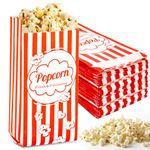 MAQIHAN 140 Popcorn Bags Individual Servings - Paper Popcorn Food Bags Party Pop Corn Sleeves Carnival Halloween Snack Packs Gift Favor Treat bolsas para palomitas Movie Night Supplies