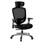 Union & Scale Flexfit Hyken Mesh Task Chair with Adjustable Arms - Black