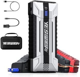 YESPER Car Jump Starter - 4120A Peak Car Battery Jump Starter (All Gas, up to 10.0L Diesel Engine), Portable Jump Starter with Air Compressor, DSLI Safe Tech Safely Start All 12V Vehicle& DC 15V Ports