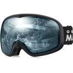 OutdoorMaster Owl Ski Goggles OTG, Snow Snowboard Goggles for Men Women Youth, Anti-Fog, 100% UV Protection