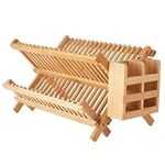 Worthyeah Bamboo Dish Drying Rack, 