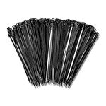 4 Inch Zip Cable Ties (1000 Pack), 18lbs Tensile Strength - Heavy Duty Black, Self-Locking Premium Plastic Cable Wire Ties for Indoor and Outdoor by Bolt Dropper