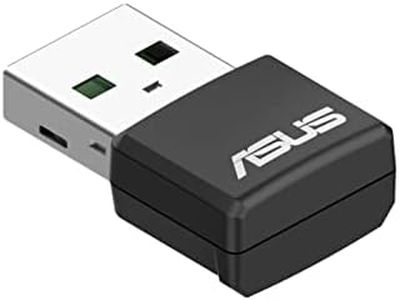 ASUS USB-AX55 NANO Dual Band AX1800 USB WiFi 6 USB Adapter, 802.11ax 1201Mbps+574Mbps,OFDMA, MU-MIMO, BSS Coloring ( NIC )