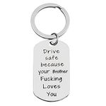 Drive Safe Keychain for Sister Brother Birthday Christmas Gifts from Brother Drive Safe Keychain for Sister Brother Teen Boys Girls