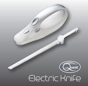 QUEST Electric Carving Knife – White