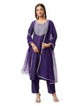 Amazon Brand - Myx Women's Rayon Salwar Suit (AW24-MYX-SKD-VN-01_Deep Purple_XL)