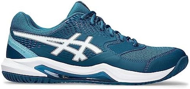 ASICS Dedicate 8 Man Tennis Shoes Blue White, Restful Teal White, 8.5 US