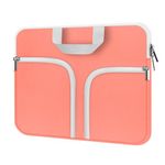 HESTECH Chromebook Case,11.6-12.3 Laptop Sleeve Neoprene Computer Bag Handle Protective Cover for Acer R11/Spin 311/HP Stream/Samsung/Surface Pro X/7/6/5/4/3/Go 12.4"/13 inch Macbook Air/Pro M1,Orange