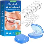 Mouth Guard for Grinding Teeth and Clenching Teeth at Night, Custom Moldable Dental Night Guards, Anti Grinding Teeth 2 Sizes, Pack of 8 with Two Travel Cases