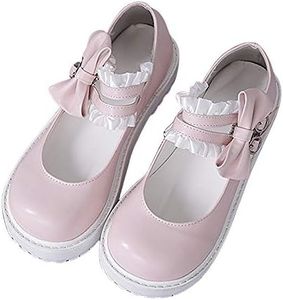 BB BEROBELLO FASHION IS AN ATTITUDE Japanese Sweet Lolita Flat Shoes Maid Cosplay Mary Jane Shoes Pink