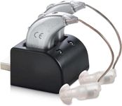 Digital Hearing Amplifiers - Pair of Rechargeable BTE Personal Sound Amplifier with USB Dock - Premium Behind The Ear Sound Amplification - by MEDca