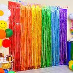 LOLStar Rainbow Foil Fringe Curtain