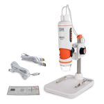 Celestron 44316 MicroDirect 1080P HDMI Handheld Digital Microscope, 10x-220x Magnification, Grey/White