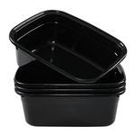 Eagrye 4-Pack 14 Quart Plastic Dish Pan Wash Basin