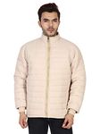 Ico Blue Stor Men's Polyester Jacket (42, Beige)