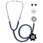 Primacare CSDS-9291-BL Pediatric Dual Head Stethoscope, Classic Series, 30 in., Blue (Pack of 100)