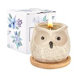 Kinforse Scented Candles Gifts for Women, Birthday Presents for Women,Owl Gifts for Women Sweet Orange Candle, Best Friend Unique Happy Birthday Bath Candle Set …