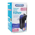 Interpet Internal Aquarium Fish Tank Mini Power Filter, Cleans Water, for Coldwater & Tropical Aquariums Up to 40 Litre