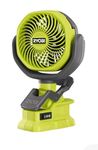 RYOBI 18V ONE+ Cordless 4 in Clamp Fan (Tool Only)