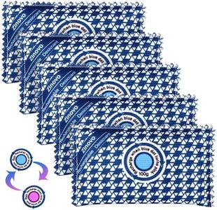 Zinovo Dehumidifier Packs Bags For Car,5pcs/100g,Reusable Silica Gel,Moisture Absorber For Safes/Home Closets/Storage/Duffle Bag/Small Spaces