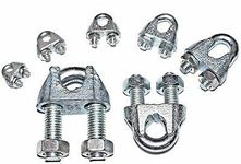 einnovative 16mm Metal U - Bolt Type Wire Rope Clip Clamp Regular for BOAD Heavy Duty U-Bolt Type Wire Rope Clip Clamp (10)