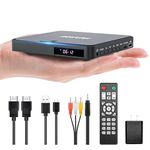 Mini DVD Player ARAFUNA, HDMI Small DVD Player for TV with All Region Free, 1080P HD Compact Small DVD CD/Disc Players with AV Output USB Input Remote Control and AV Cable