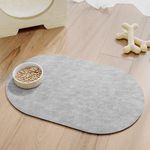 Dog Food Mat-Absorbent Cat Food Mat No Stains Dog Mat for Food and Water, Quick Dry Pet Food Mat Dog Water Bowl Mat, Dog Accessories Pet Supplies Dog Placemat Food Tray for Messy Drinkers