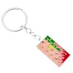 Weeb Keychains Demon Slayer Keychain, Key Ring Set for True Demon Slayer Fans, Anime Gifts with Durable Metal & Vibrant Colors, Phone Charms & Cool Keychains for Bag, Wallet & Car Key | Nezuko Kamado