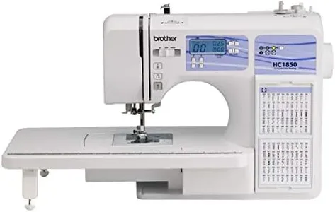 Brother Sewing and Quilting Machine, HC1850, 185 Built-in Stitches, LCD Display, 8 Included Sewing Feet