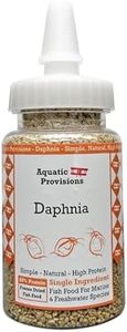 Aquatic Provisions Freeze Dried Daphnia 0.5 oz, Fish Food for Freshwater and Marine Aquarium Fish, Invertebrates, and Fry