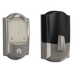 Schlage Encode Smart WiFi Deadbolt with Camelot Trim in Satin Nickel (BE489WB CAM 619)