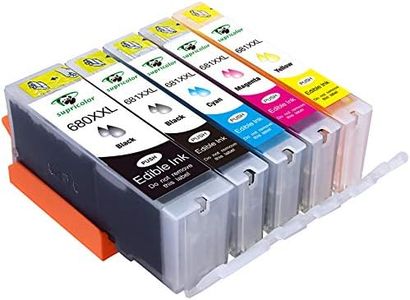 Supricolor Edible 680xl 681xl Ink Cartridges Replacement for Canon PIXMA TR7560 TR8560 TS6160 TS8160 TS9160(5-Pack)