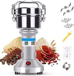 Greatrue Grain Mill Grinder Electric, 150g Stainless Steel Grain Grinder for Dry Corn Coffee Wheat Pepper Food Seeds Flour Bean