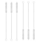 MAPPERZ Long Straw Cleaning Brush Stainless Steel Nylon Thin Pipes Drinking Straw Cleaning Brushes/Straw Brushes with Tiny Bristles, Tube Cleaner, for Metal & Glass Pipes (Pack of 6)