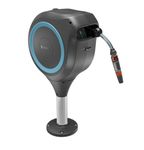 GARDENA 18615-20 Terrace Hose Box RollUp M - 20m Turquoise Hose, Automatic, 360°