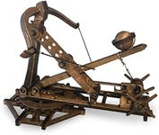 YAQUMW Adjustable Crossbow Siege Ancient Chariot Catapult Machinery Stone-Thrower Slingshot 3D DIY Wooden Puzzle Tabletop Game Model Kits Adult stem Projects Trebuchet Desktop Toy Ideal Gift