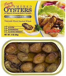 MW Polar Fancy Whole Smoked Oysters, 3 ounce (Pack of 12)