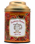 SAN-CHA Tea Boutique Kashmiri Kahwah Tea(75+Cups) 100% Rainforest Alliance Certified Real Spices, Desi Kahwa, Detox Loose Leaves Green Tea, 1 Grams, Pack Of 1