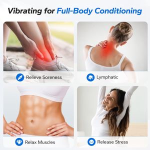 MERACH Vibration Plate – Blue Full Body Exercise Machine